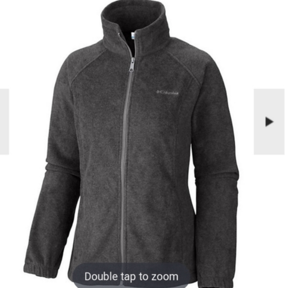 Columbia Black Fleece Jacket-EUC!
